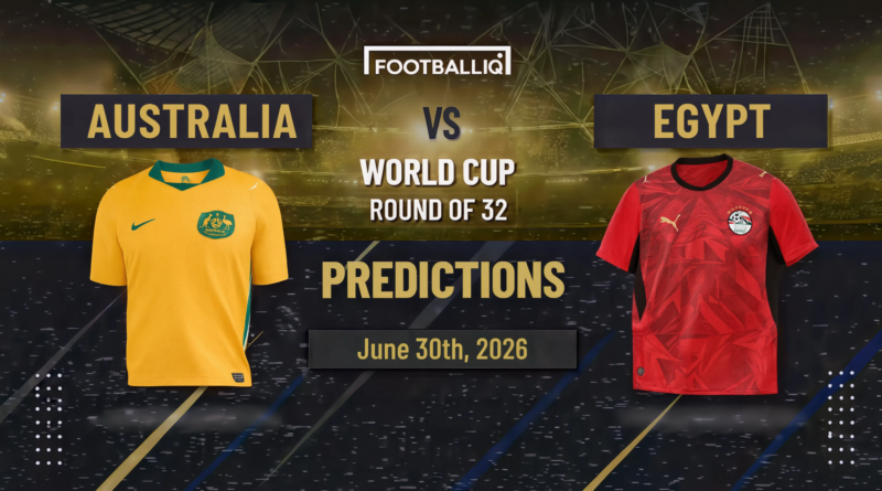 Australia vs Egypt Prediction: Can the Socceroos Reach the Round of 16?