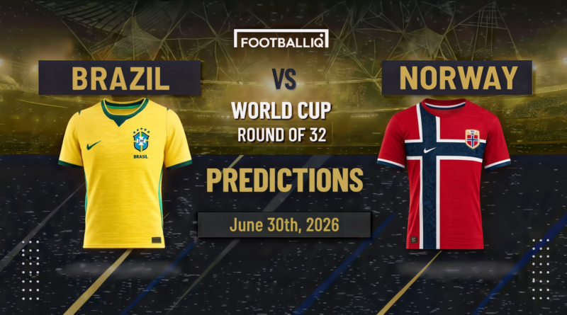 Brazil vs Norway Prediction: FIFA World Cup 2026 Round of 16 Preview