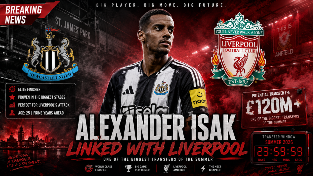 Alexander Isak linked with Liverpool in one of the biggest potential transfers of the summer.