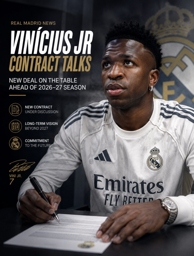 Real Madrid remain confident during Vinícius Jr contract talks.