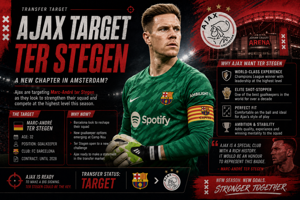Ajax target Marc-André ter Stegen to strengthen their squad for the new season.