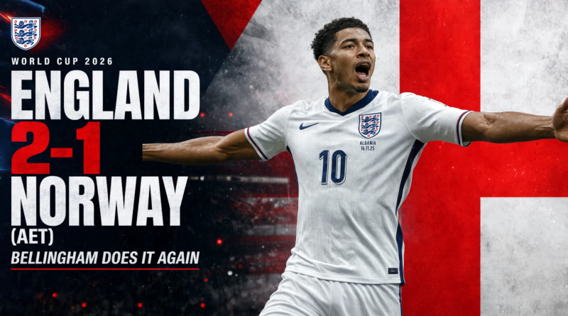 England 2-1 Norway (AET): Bellingham Inspires Another Historic Comeback