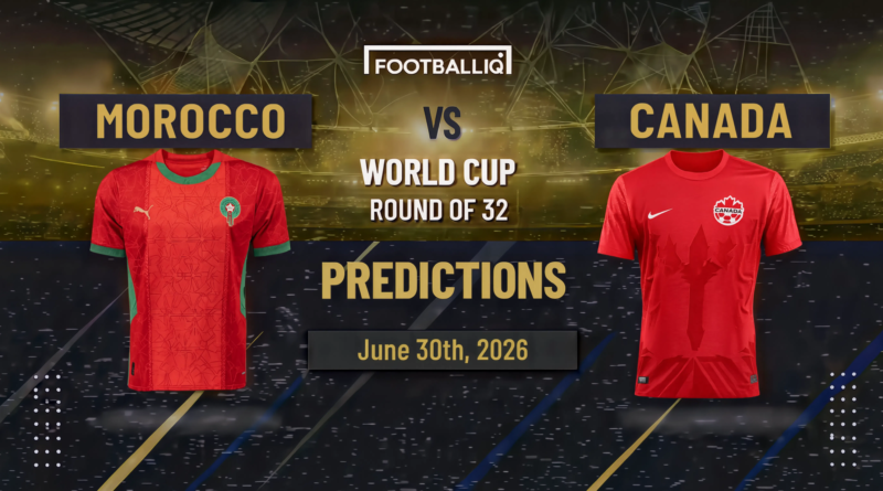 Morocco vs Canada Prediction: FIFA World Cup 2026 Round of 16 Preview