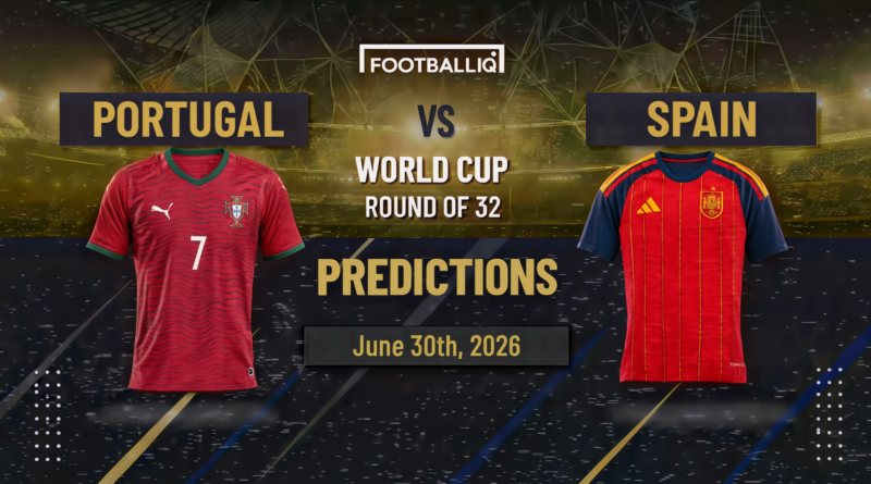 Portugal vs Spain Prediction: FIFA World Cup 2026 Round of 16 Preview