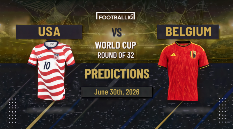 USA vs Belgium Prediction: FIFA World Cup 2026 Round of 16 Preview